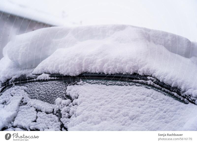 A snow-covered black car Snow Winter Black Car Weather White Cold Outdoors Snowfall Snowstorm Covered Holiday season Frost Frozen Vehicle snowy automobile