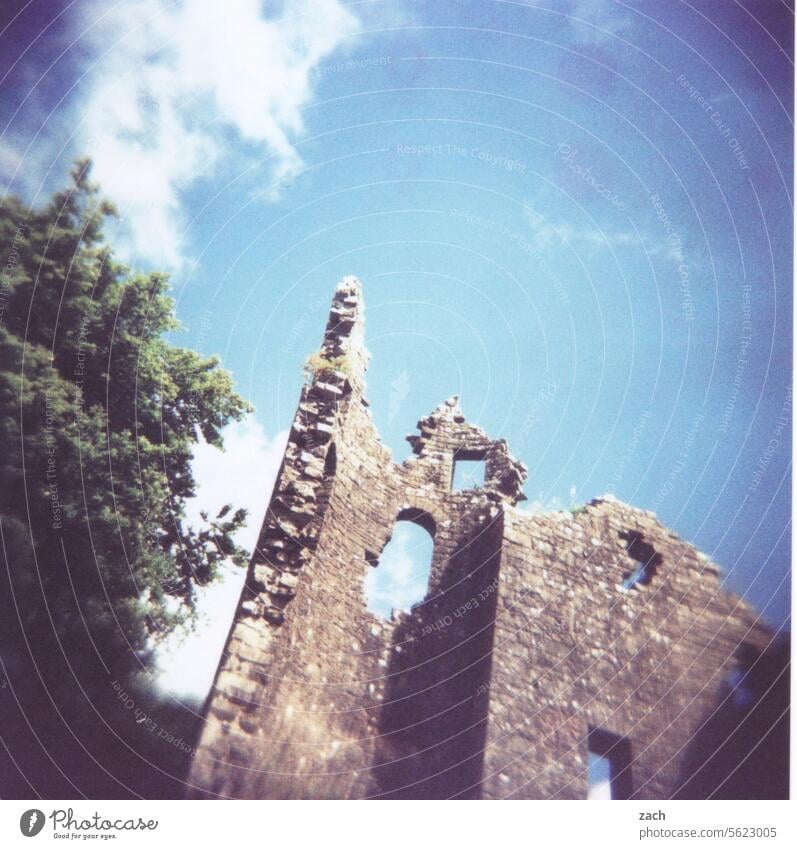 unusable | as an object of speculation Analog Slide Holga Scan Lomography Ruin Ireland Broken Transience