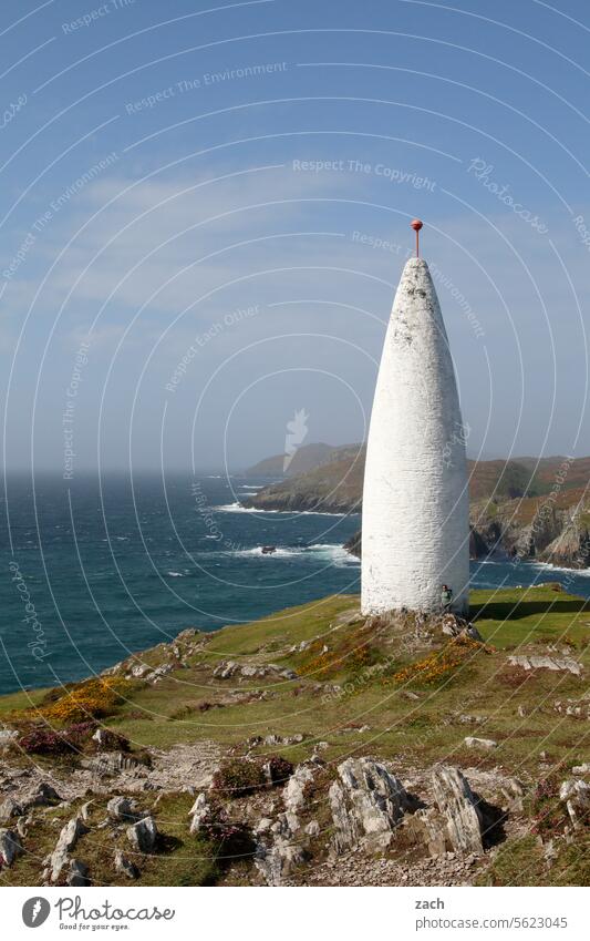 countdown is running Ireland Green Landscape Hill Nature Grass Monument Rocket memorial Tower Baltimore Beacon Ocean ocean Atlantic Ocean atlantic ocean