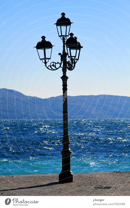 brightener Vacation & Travel Summer Waves Nature Landscape Elements Water Beautiful weather Wind Alps Mountain Coast Lakeside Blue Gray Black Lantern