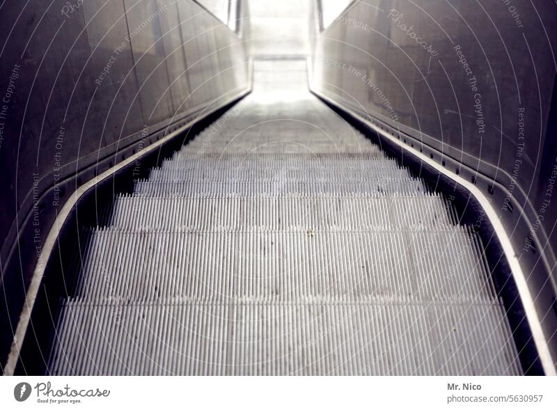 escalator Escalator Stairs Symmetry stair treads Lanes & trails Upward Downward Subsoil Gray Passenger transport Descent stagger Underground Shopping center