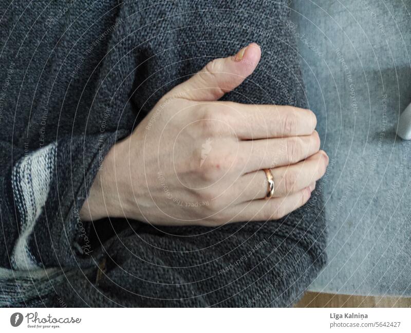 Cropped hand of a man with a wedding ring Wedding rings Matrimony Wife Love Lovers Bride Married Woman Groom Man Hand