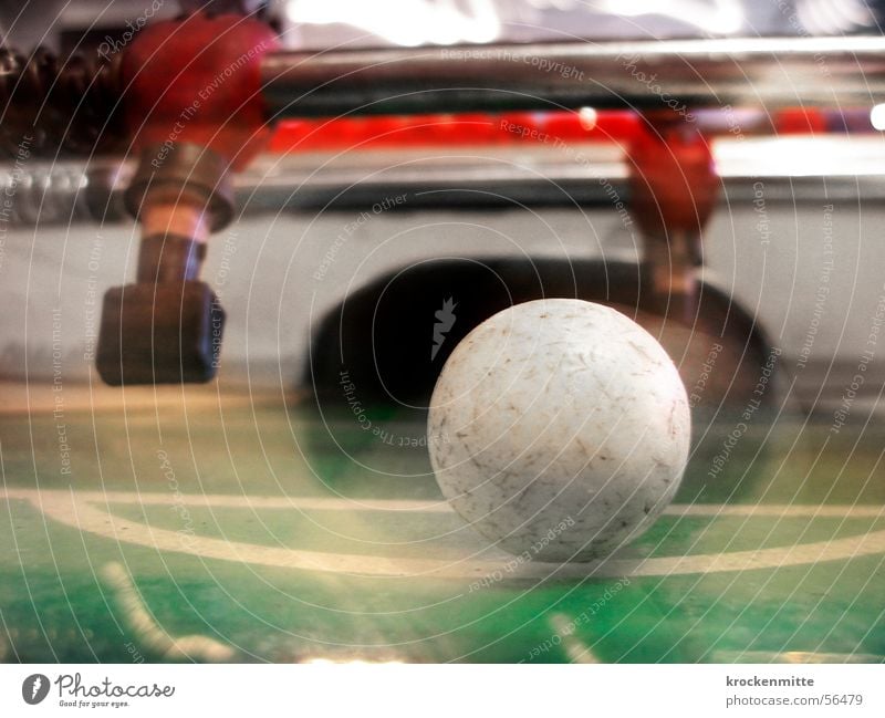 absolute giants Table soccer Green Playing Sporting event Ball Movement Floating Macro (Extreme close-up) Soccer Goal Motion blur Rod Penalty area Perspective