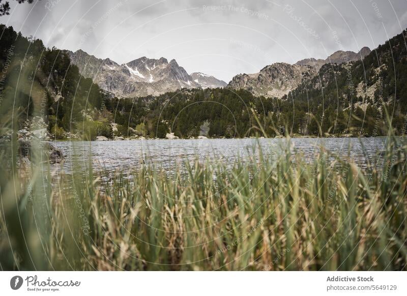 Amazing view of calm lake and mountains during daytime Lake Mountain Majestic Calm Picturesque Environment National Park Nature Breathtaking Landscape Cloudy