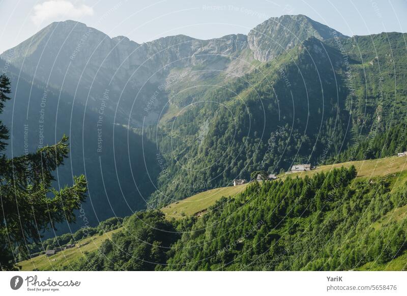 Val Grande - View of Rifugio farsightedness Trip Rough Hill hilly Nature outdoor Stony Stone paths Experience Wilderness Europe Wanderlust wanderlust