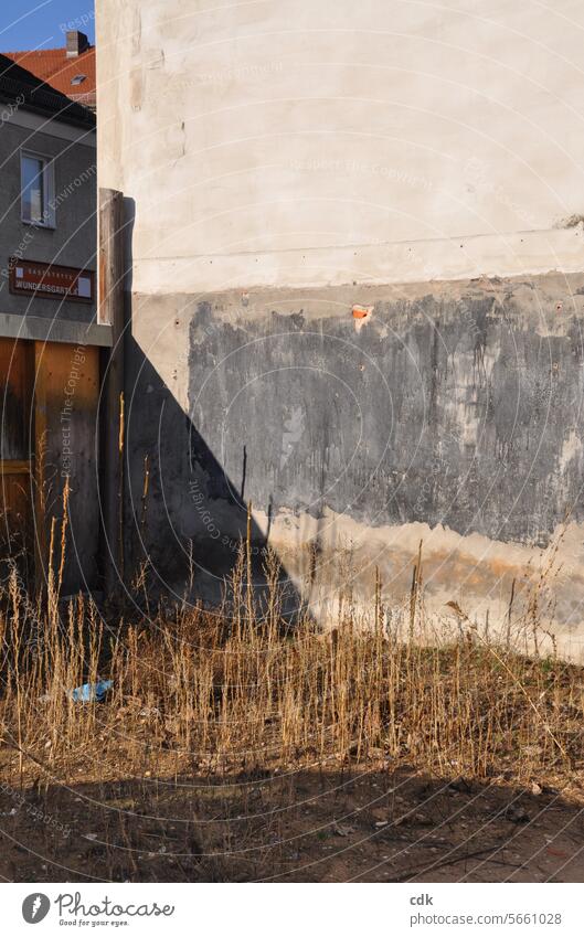 A Franconian "wundersgärtla", a little garden that makes you wonder. urban Town Building Facade Architecture Abstract City Gray Old Structures and shapes