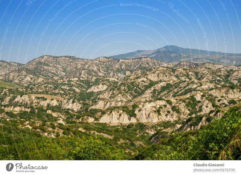 Calanques of Aliano, in Matera province, Italy Basilicata Europe calanques color day landscape mountain nature photography road summer travel