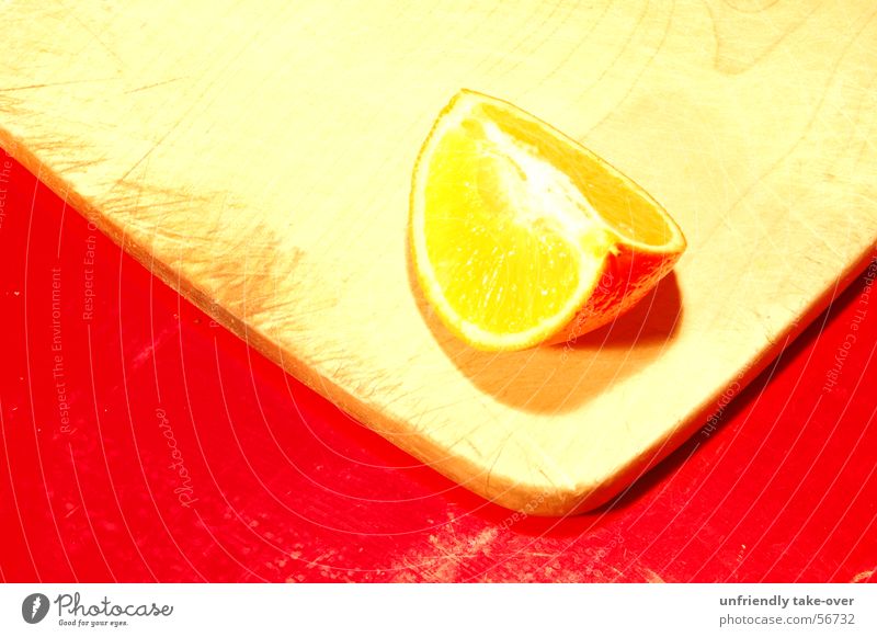 Mandarin on wooden board on red table Tangerine Wooden board Red Still Life Fruit Contrast