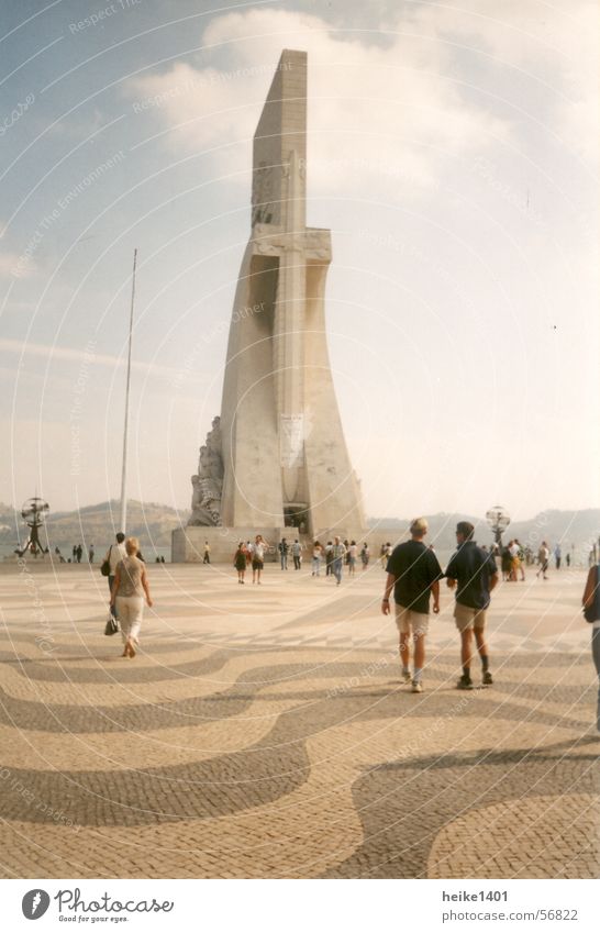 Discoverer Monument Lisbon Portugal Europe Padrão dos Descobrimentos Vacation & Travel Summer Tourist Tourism Sightseeing Culture Education Exterior shot