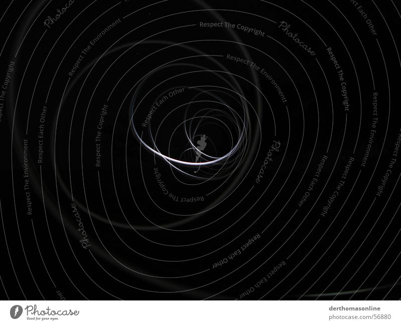 Traces in white Diode Dark Tracer path Night Black Stripe Circle White Gyroscope Light Speed Action Tunnel vision Suction Suck Desire Electricity Direction