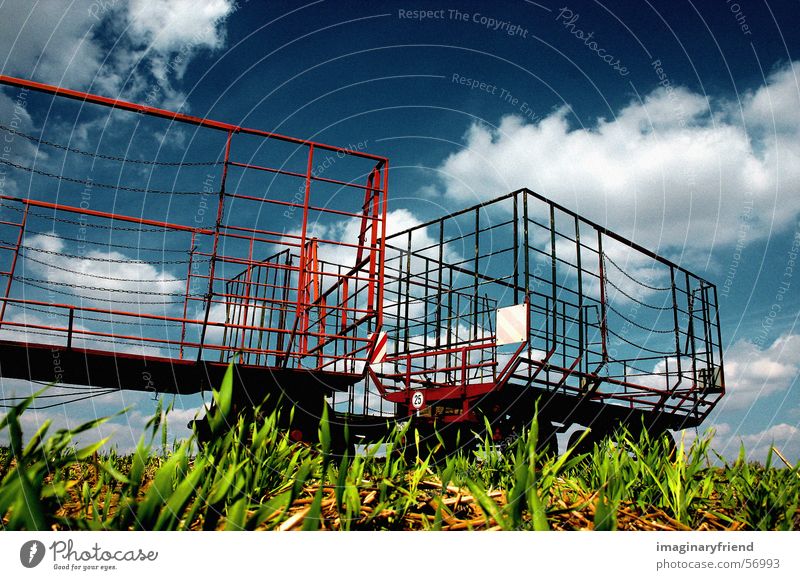 farmer's toy too somehow Clouds Countries Grass Meadow Field Followers Sky country Landscape