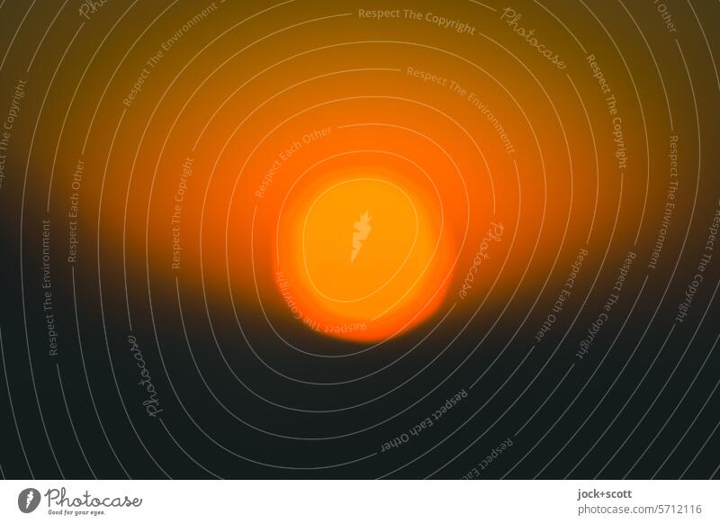 first sunlight of the new day Sun Sunrise Morning Neutral Background Circle Nature Sunlight Back-light blurriness bokeh Growth Glow Sensitivity Atmosphere