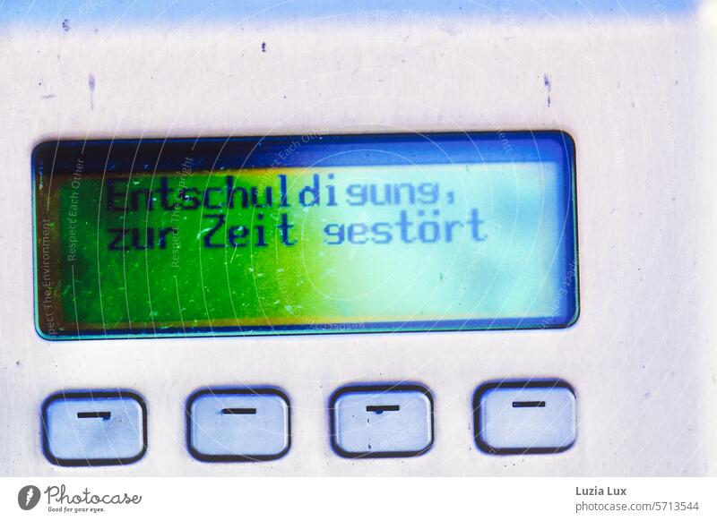 Public telephone, currently out of order urban saying Apology Disturbed public telephone Phone box Disturbance Broken Telephone Telecommunications Communicate