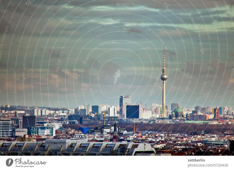 Berlin Architecture Office city Germany Facade Window Far-off places Building Capital city House (Residential Structure) Sky High-rise Horizon downtown Kiez