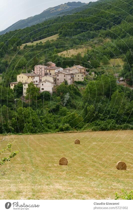 Old village of Fiastra, Marche, Italy town old historic Macerata