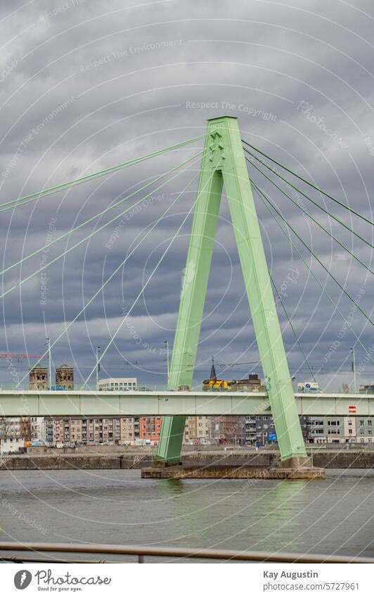 Severinsbrücke Severins bridge Cologne Severinsbrücke rhine bridge at the Rheinauhafen Rhine Bridges photography Tram landscape photography Bridge structure