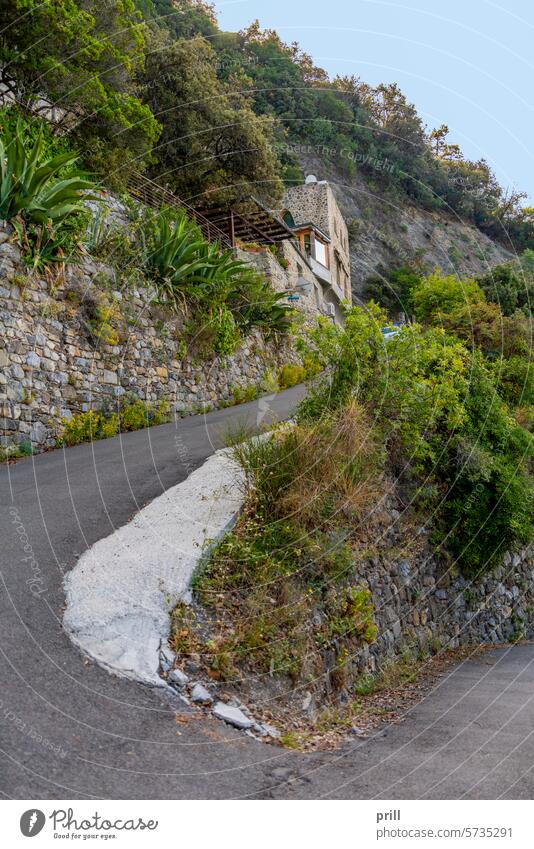 Moneglia in Italy liguria serpentine italy street steep ligurian riviera riviera de levante bay ligurian sea mediterranean coast town hill culture tradition