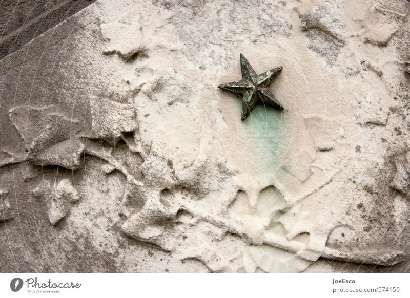 #574156 Stone Steel Rust Sadness Grief Death Beginning Decline Star (Symbol) Copper Patina Cemetery Remember Washed out Weathered Sandstone Monument