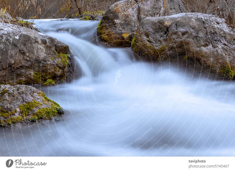 beautiful waterfall in Tureni gorges apuseni attraction autumn beauty brook canyon carpathians cascade colorful creek detail flowing flowing mountain river