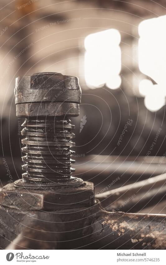 Large screw on the site of the Hansa coking plant (Dortmund) Coking plant Industrial heritage Steel factory coke Steel industry Steel production