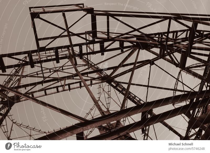 Scaffolding of a former cooling tower of the Hansa coking plant (Dortmund) Coking plant Industry Industrial heritage Steel factory coke Steel industry