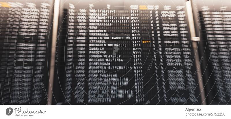 Destinations Airport Scoreboard Display flight time departure voyage vacation Aviation Airline Departure travel Tourism Passenger International terminal