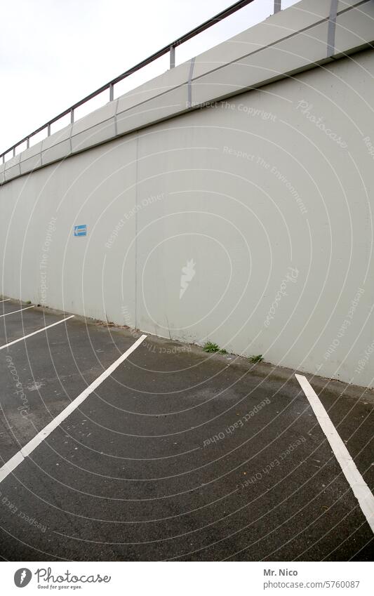 parking space parking area Empty Parking space dreariness Gloomy Gray Marker line mark Search for a parking space Free Parking lot Pitches Parking spaces