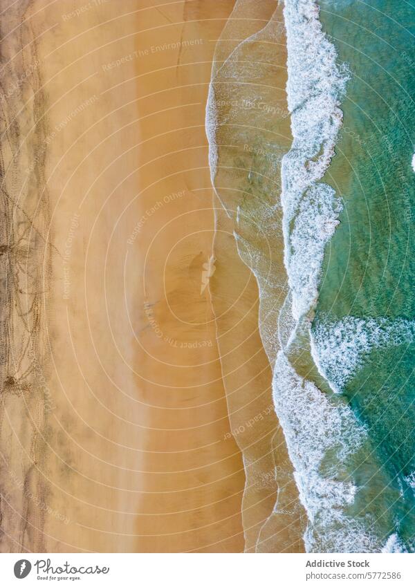 Aerial view of Cofete and Costa Calma beaches in Fuerteventura aerial ocean waves sand shore serene fuerteventura cofete costa calma water seafront coastal