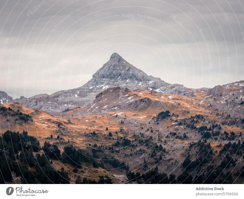 Autumn hues at Pic de Anie in the Pyrenees pic de anie autumn pyrenees landscape roncal valley mountain scenery natural outdoor travel destination navarra