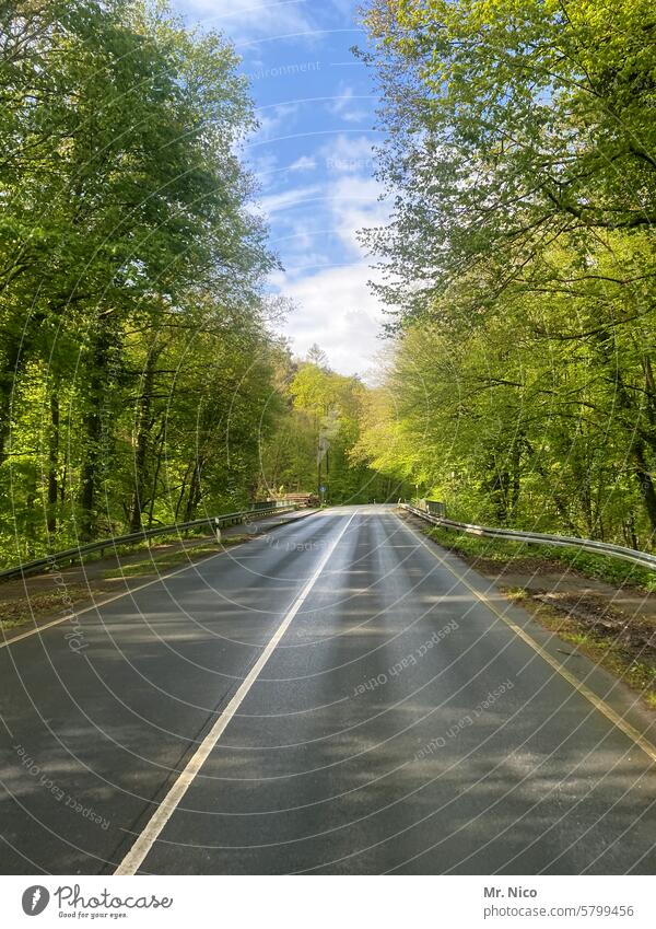 highway Traffic lane Country road Lanes & trails Street Asphalt Traffic infrastructure Transport empty street In transit Motoring on the road Pavement