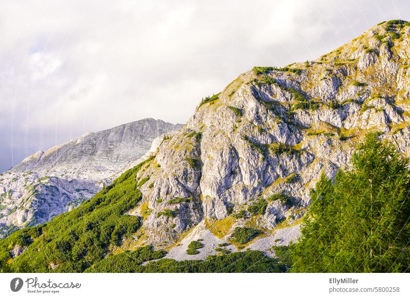 Mountain landscape near the Tauplitzalm in Austria. mountain mountain landscape Landscape Nature mountains Rock Vantage point Clouds Panorama (View) panorama