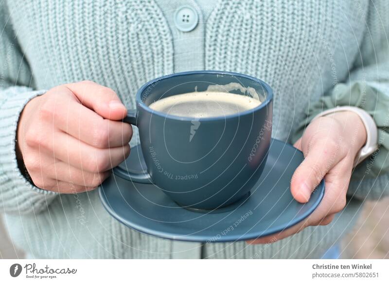 and another cup of coffee :-) Coffee cup Cozy Contentment hands To have a coffee Serene Calm Break Coffee break Warm-heartedness Attentive Relaxation