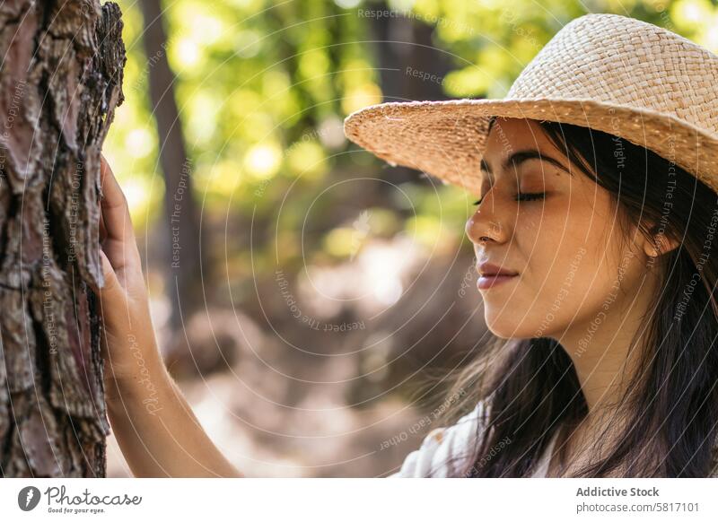 Woman enjoying a day in nature in the forest woman beautiful lifestyle female young people outdoor person caucasian park travel freedom cheerful leisure natural