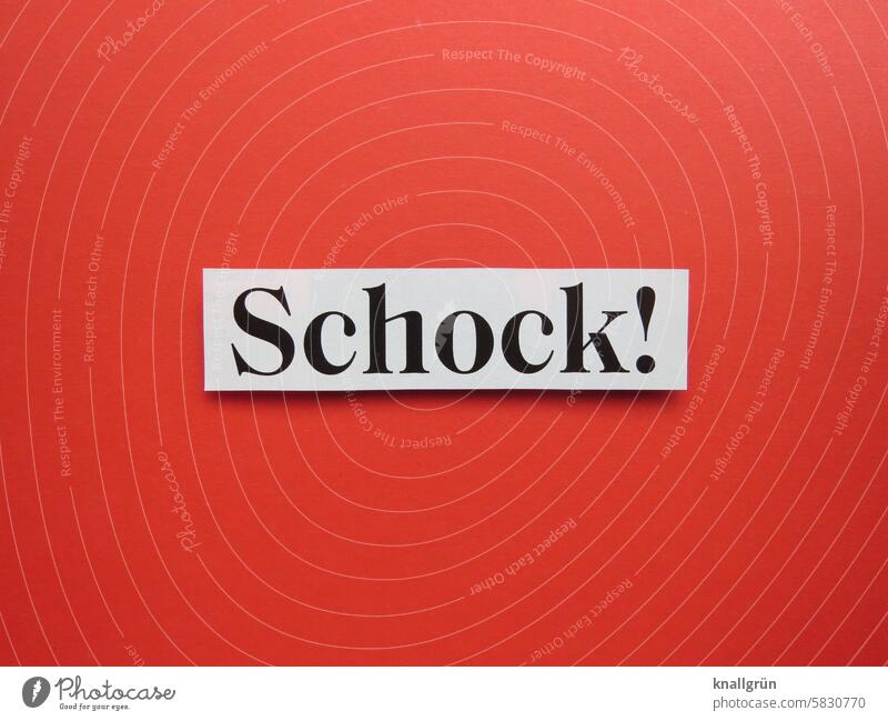 Shock! Text Frightening Horror Scare Panic Fear Creepy Dangerous Threat Spooky Ghostly Eerie Nightmare Letters (alphabet) Word leap Language Experience