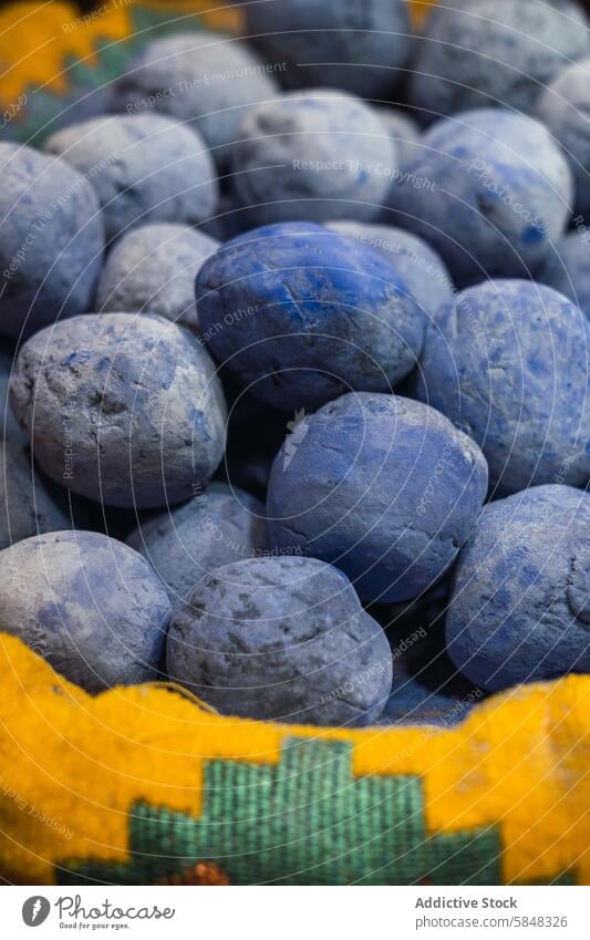 Fresh blueberries in market display from Oman trip blueberry fruit fresh oman travel texture close-up succulent organic food produce healthy natural vibrant