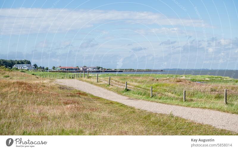 Hiking trail on the Wadden Sea Sylt hiking trail Mud flats Munkmarsch Port of Munkmarsch schleswig holstein Summer 2024 wide tranquillity Sylt island