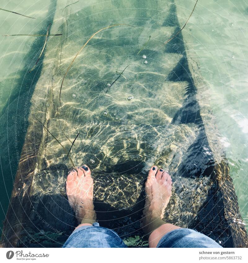 Wet Feet Water Baltic Sea Ocean Beach Sand Vacation & Travel Summer Waves Exterior shot Human being coast Colour photo Nature Relaxation Tourism Sky Day