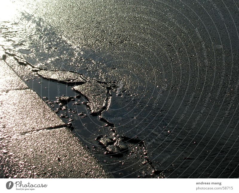 asphalt Asphalt Reflection Street road Water Crack & Rip & Tear cracks Paving tiles