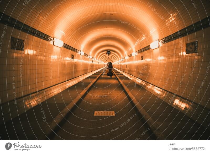 everything that begins with Un | UNterrestrial UNterführung Hamburg Subsoil Underground Street Underpass Lanes & trails Perspective Symmetry Lighting