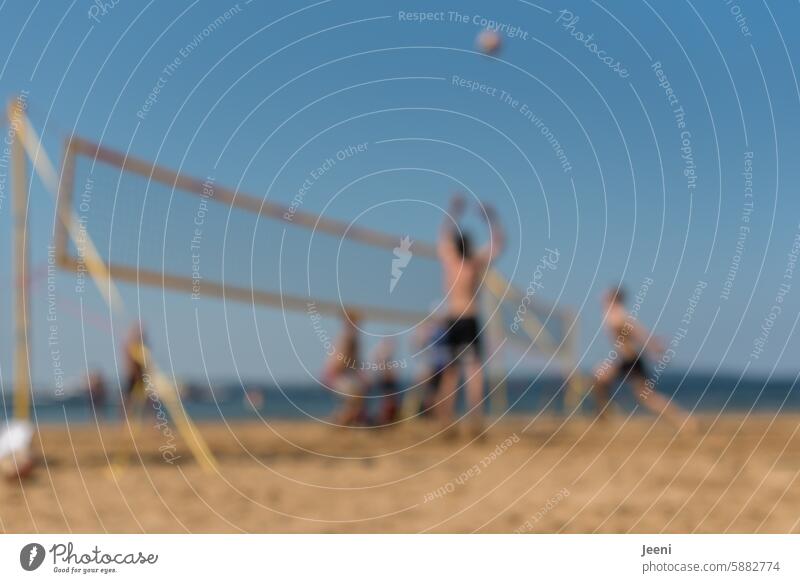 The right sport for summertime | Lost Land Love IV Volleyball beach volleyball Sports Ball Net Sky Playing Passion Movement Fitness sunny Leisure and hobbies