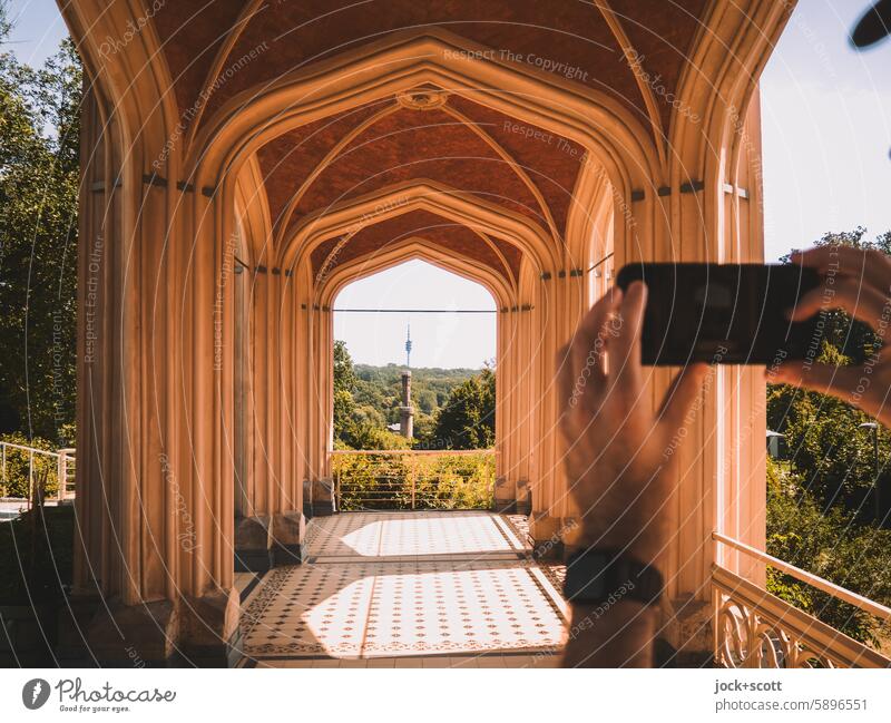 Photo spot with a history worth seeing portico Sightseeing Column series Historic Architecture Potsdam World heritage Sunlight columns Shadow Tourist Attraction