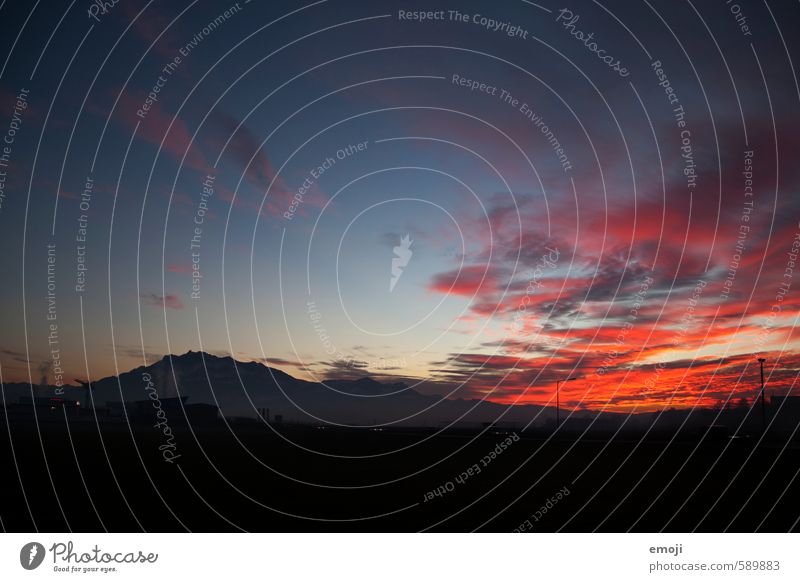 pilate Environment Nature Landscape Sky Alps Mountain Dark Natural Blue Colour photo Exterior shot Deserted Copy Space bottom Twilight Night Sunrise Sunset