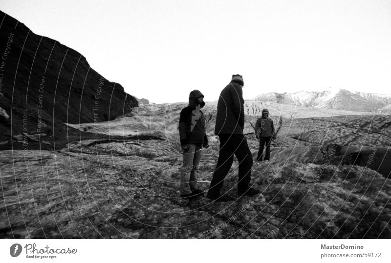 where the glacier calves Glacier Glacier National park Express train Iceland Nature 3 Human being Sky Force of nature Impressive Cervasse Crevasse Gravel