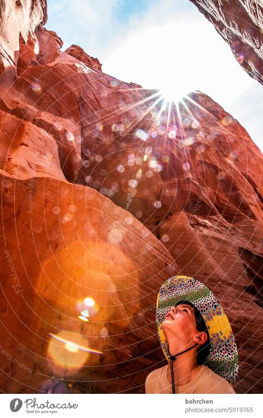 our wonders Impressive Fascinating Shadow Light canyon Fantastic Arizona Vacation & Travel Exceptional Far-off places Nature Sky Americas Antelope Canyon USA