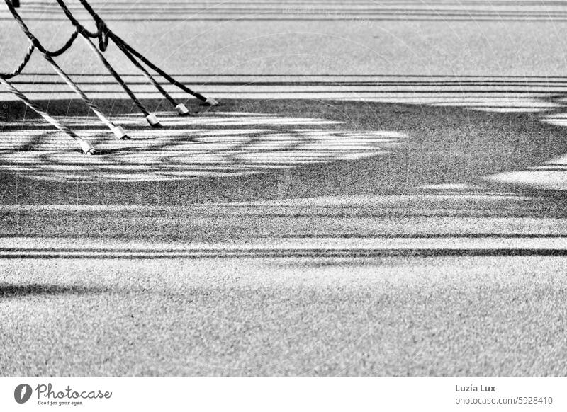 Sports field, shadow play Sporting grounds lines Sporting Complex Playing field Silhouette Sunlight Shadow Shadow play shadow cast Lines and shapes