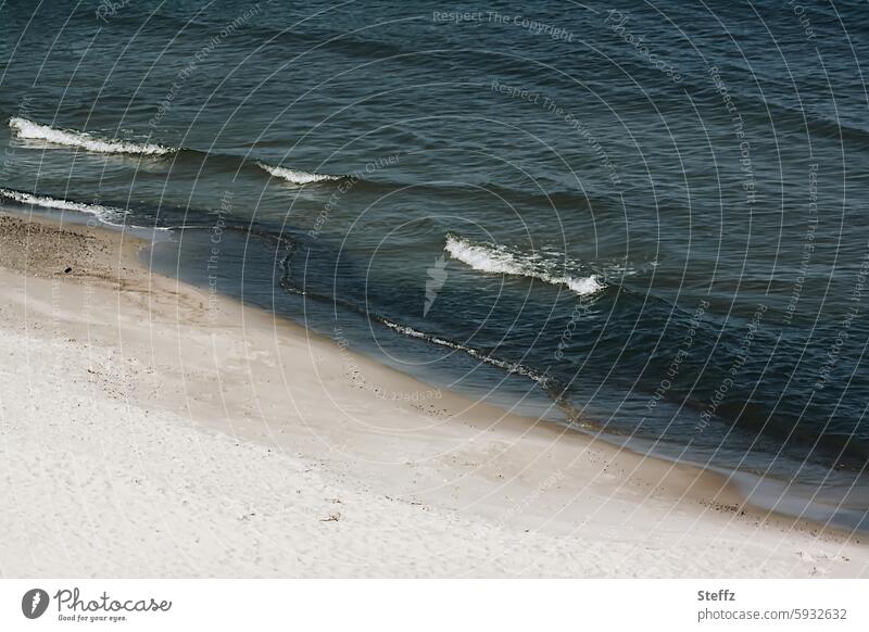 Baltic Sea beach, for calm and relaxation Baltic beach Baltic coast Ocean Beach Waves Sand Water Baltic Sea holiday seashore seaboard vacation Baltic waves