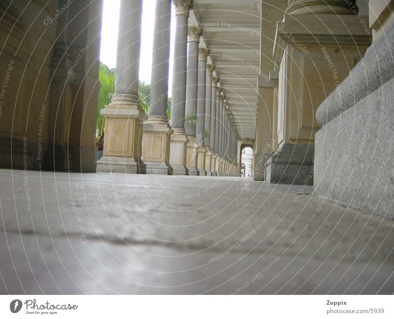 Columns_cz Long Empty Photographic technology Corridor