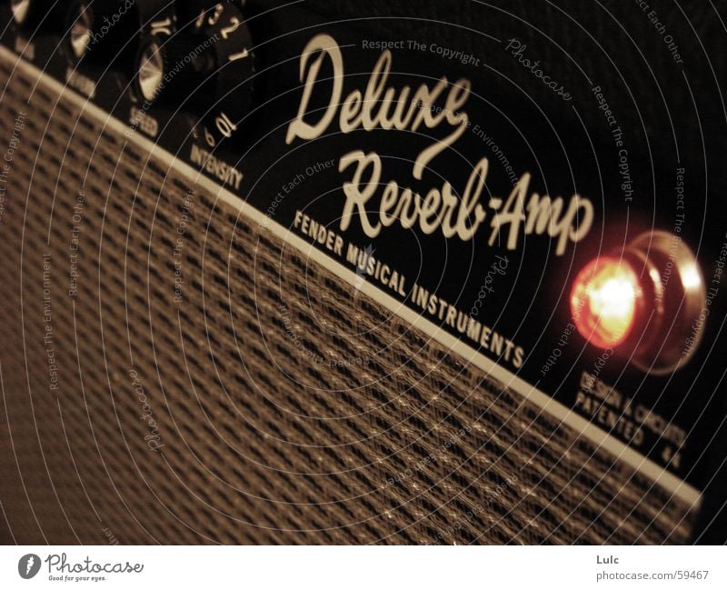 Deluxe Reverb Amp Music Light amp amplifier guitar loudspeaker