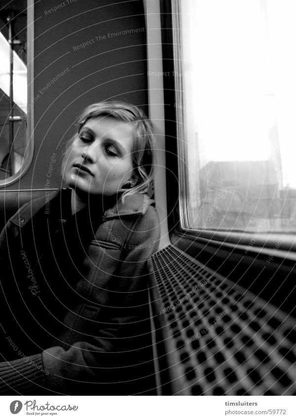 Relaxation Sleep Calm Woman peolple Railroad Contentment