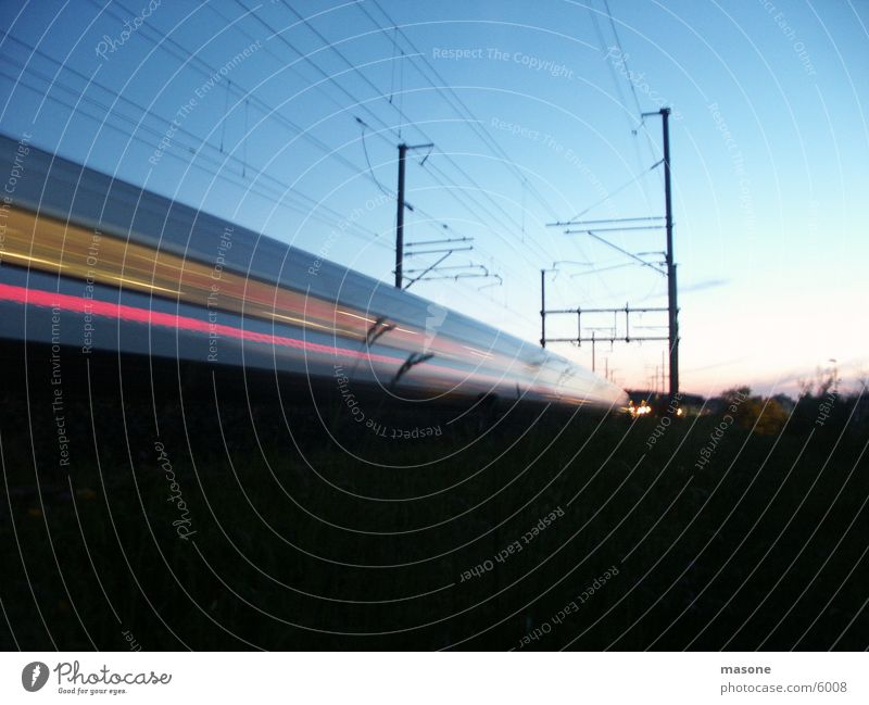 *wish* Railroad Railroad tracks Speed Long exposure Transport World exposition Train station